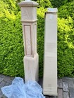 Massive New Old Stock Victorian Style Solid Red Oak Newel Post 55    Architecture