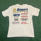 Fruit Of The Loom Vintage Nhra Drag Racing Bishops Performance Malibu Tee White
