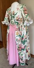 Lg Outlander  18th C  Colonial  Vintage Cotton Floral Polonaise over Dress  Nwot