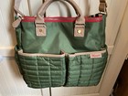 Maman New York Quilted Puffer Green Diaper Bag   Changing Pad Polyester   Nylon