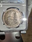 1956  South  Africa Silver 5 Shillings Ngc Pf  64   gem   Proof Pq Crown