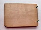 1930   s Wooden Scrapbook Fishing Album Grand Rapids Minnesota Hand-made 