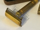 Vintage Gillette Safety Razor 1930 s Gold Tone