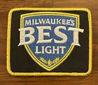 Milwaukee Best Light Beer Vintage Style Retro Iron Sew One Patch Cap Hat