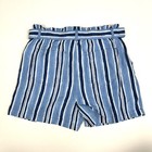 Polo Ralph Lauren Shorts Girls Size 16 High Rise Blue And White Striped Nwt
