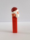Vintage Santa Claus Pez Dispenser - Closed Eyes  Red Stem  No Feet