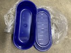New Tupperware Impressions Small Butter Dish Single Stick Blue