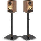 Universal Speaker Stands Pair 45   Swivel Adjustable Stands With Cable Management