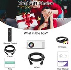 Wifi Projector With Bluetooth 5 1  1080p Projector 