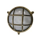 Vtg Nautical Maritime Solid Brass Light Housing Wall    Ceiling Mount 