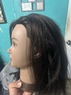 Female Hair Mannequin Head For Styling Practice  Dark Brown black Hair