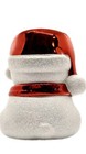 Bath   Body Works Santa Polar Bear Pedestal 3-wick Candle Holder New Red Scarf