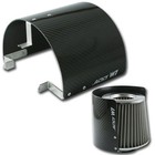 Add W1 Carbon Fiber Air Intake Cold Air Cover Heat Shield Cover Filter 
