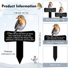 Robin Grave Marker For Cemetery Memorial Decoration 11 8 x7 4  For Grave