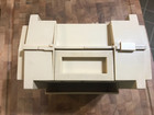 Fold Out Sewing Box With 30 Wood Spools Of Thread