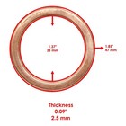 Exhaust Pipe Holder Gasket For Kawasaki Ninja 500 Ex500d 1994-2009