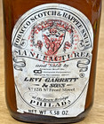 Empty Tobacco Scotch   Rappee Snuff 4 25  Glass Amber Bottle Levi Garrett   Sons