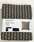  2  Ikea Morotsmott Pillow Covers 20x20    Navy Beige Geometric New Cover Set Lot