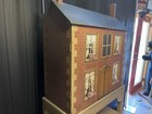 Antique Handmade Dollhouse Mansion Miniature Folk Art Estate Display