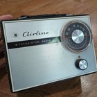 Vintage Montgomery Ward Airline 8 Transistor Gen 1336a Am Radio W  Case
