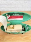 1960s Singer Straight Needle Buttonholer Attachment 489510 Green Case Nos Usa
