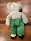 Vtg Eden Babar King Baby Gray Elephant W  Crown  Green Pants Vintage Plush Toy