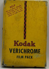 Vtg 1945 Kodak Verichrome B518 Film Pack Box   Metal Case Nos Wwii Era W  Film