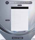 Legal Notepads  8 5 X 11 Pads Of Paper  6 Pack Paper Tablets 8-1 2 X 11 