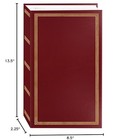 3-ring Pocket Burgundy Album For 504 Photos - 4 x6  Pack Of 1  Burgundy Red 
