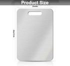 Stainless Steel Kitchen Cutting Board - Anti-bacterial Non-porous