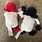 Disney Store Bean Bag Plush Red Card Black Card From Alice In Wonderland