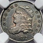 1832 Au55 Ngc Half Dime