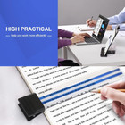 Desktop Document Holder Stand With 7 Adjustable Positions  Black Metal File