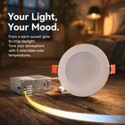 12 Pack Led Recessed 4 Inch 5cct Ceiling Dimmable Panel Light With Junction Box