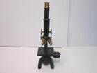 Vintage Patent 1915 Bausch   Lomb Optical Co  Microscope Brass With Wood Box