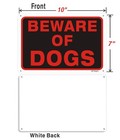 Beware Of Dog Sign  2 Pack  10   x7    0 40 Rust Free 10x7inches  Bwd02 2 Pack 