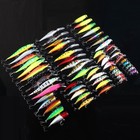 60pcs Mixed Plastic Fishing Lure Set Hard Bait Artificial Bait