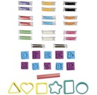 Play Doh Numbers And Shapes Set 10 Stampers 6 Cutters 20 Classic Colors