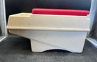 Vintage Nos Little Kool Rest Igloo Travel Seat Drink Cooler Cup Holder Red White