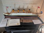 Rms Titanic Ocean Liner Wood Model White Star Line 