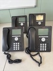 Lot Of 4  Avaya 9608g Gigabit Ip Phone Desk Phone With Handset   Stand