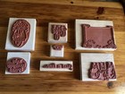 Lot Of 23 Stampin    Up Wood Mounted Rubber Stamps Mixed Themes