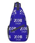 Zeta Phi Beta Sorority Logo Sling Bag  crossbody Shoulder Backpack