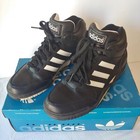 Vintage 1993 Adidas Enforcer Mid High Top Basketball Shoe In Box Ankle Straps