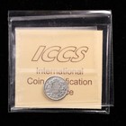 1910 5c Pointed Leaves Iccs Ms 62 5 Cent Sterling Silver Coin