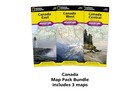 Canada  map Pack Bundle   national Geographic Adventure Map  Map     Folded    