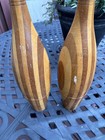 Gorgeous 18  Antique Wooden Indian Clubs - 2 Lbs - Exercise