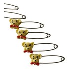 Vintage Lot Of 7 Baby Diaper Safety Pins 4 Ferber Teddy Bear 3 Mice Mouse B879