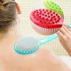 Long Handle Bath Body Brush Soft Back Shower Exfoliating Skin Scrubber Massager