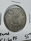 1851 Go-pf Mexico 2 Reales Silver Coin Cleaned
